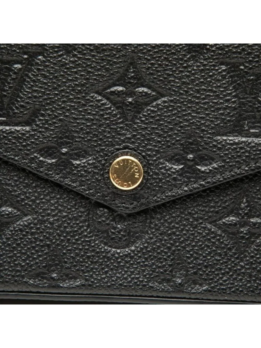 Louis Vuitton Monogram Empreinte Pochette Felicie Chain Shoulder Bag Noir Black